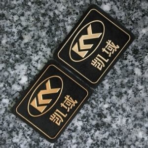 Op maat gemaakte embossing rubber stempels Handelsmerk Aanpasbare druk