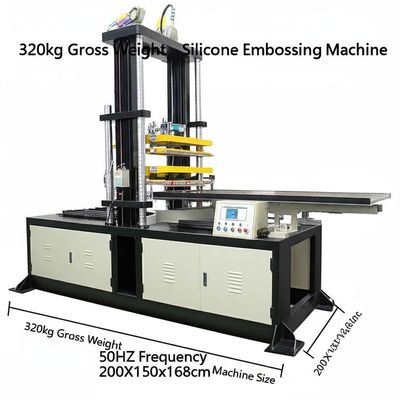 Goede prijs. 320kg Gross Weight Silicone Embossing Machine 50HZ Frequency 200X150x168cm Machine Size online